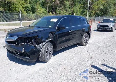 2016 Acura Mdx Technology из США, поврежденный, VIN 5FRYD4H40GB027280